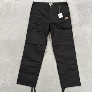 FELT Japan Heavy Duty Cargo Pants Mens XL 36x31 Ripstop Straight Leg Tokyo Black